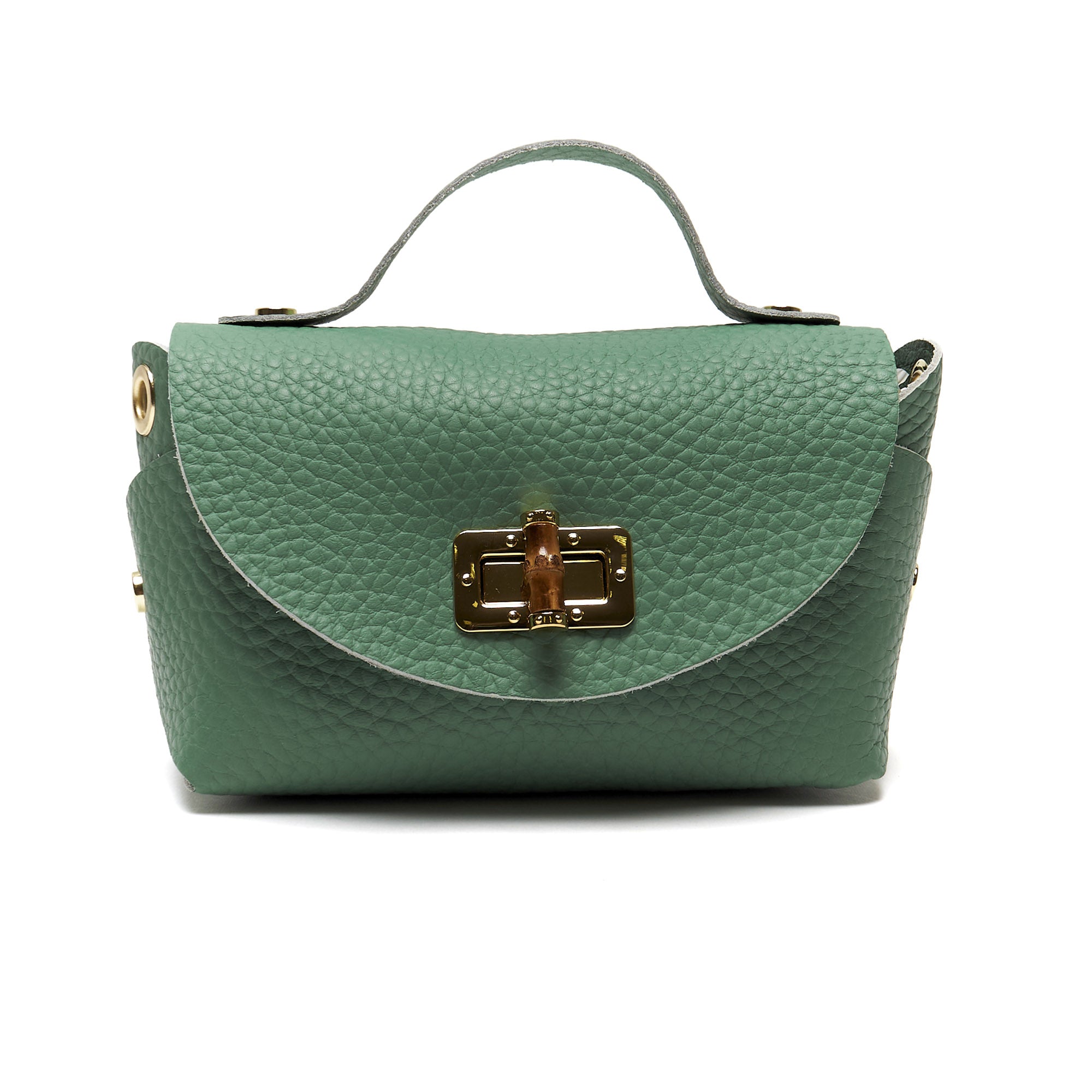Mini Pochette in Vera Pelle con Tracolla a Catena – Made in Italy