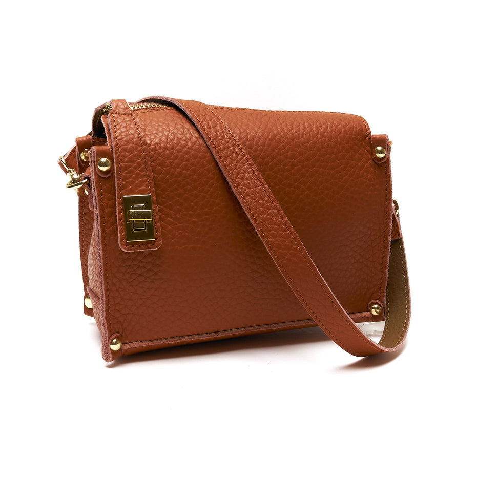 Pochette a Tracolla chiusura sicura in Vera Pelle – Made in Italy