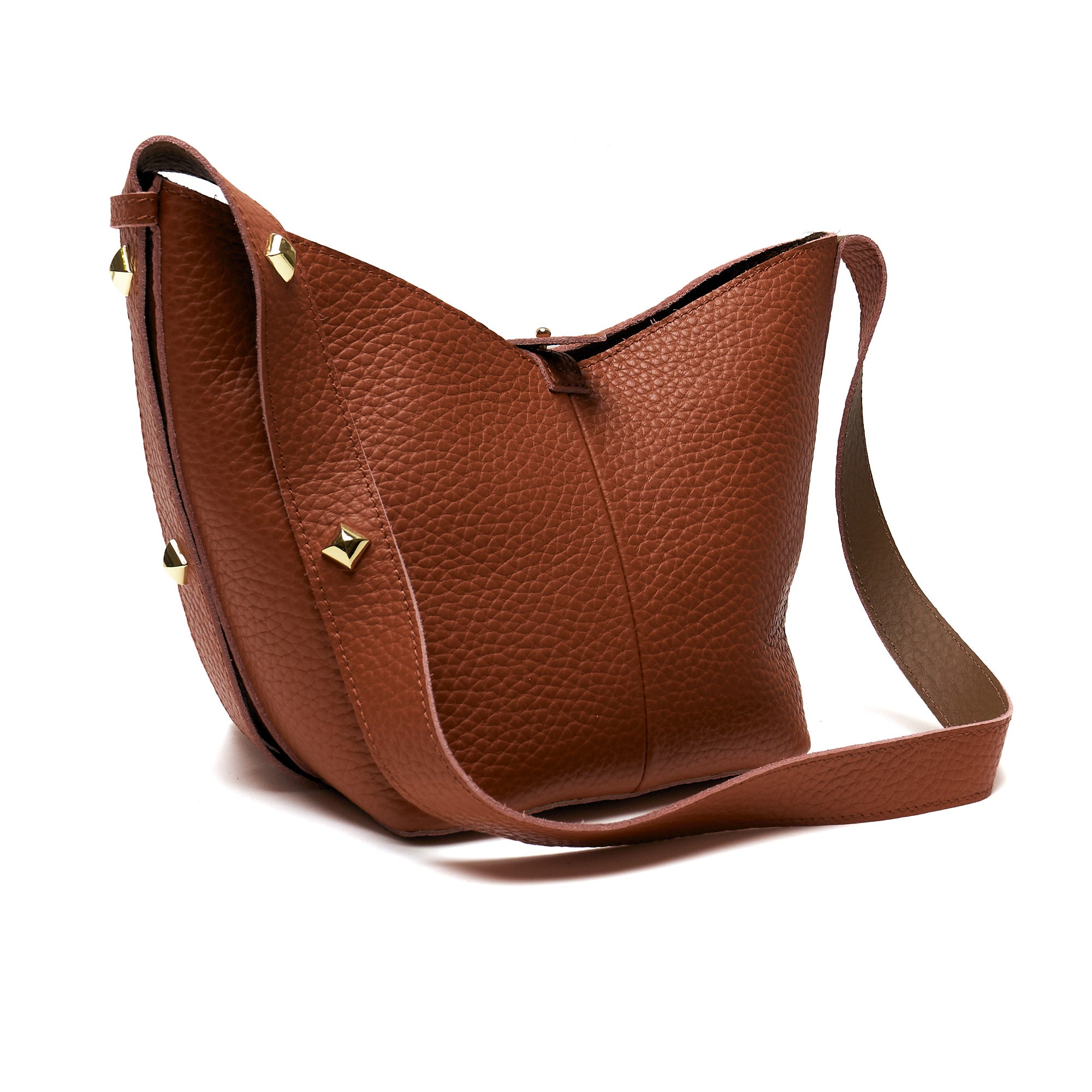 Borsa a Spalla in Vera Pelle con Pochette Estraibile – Made in Italy