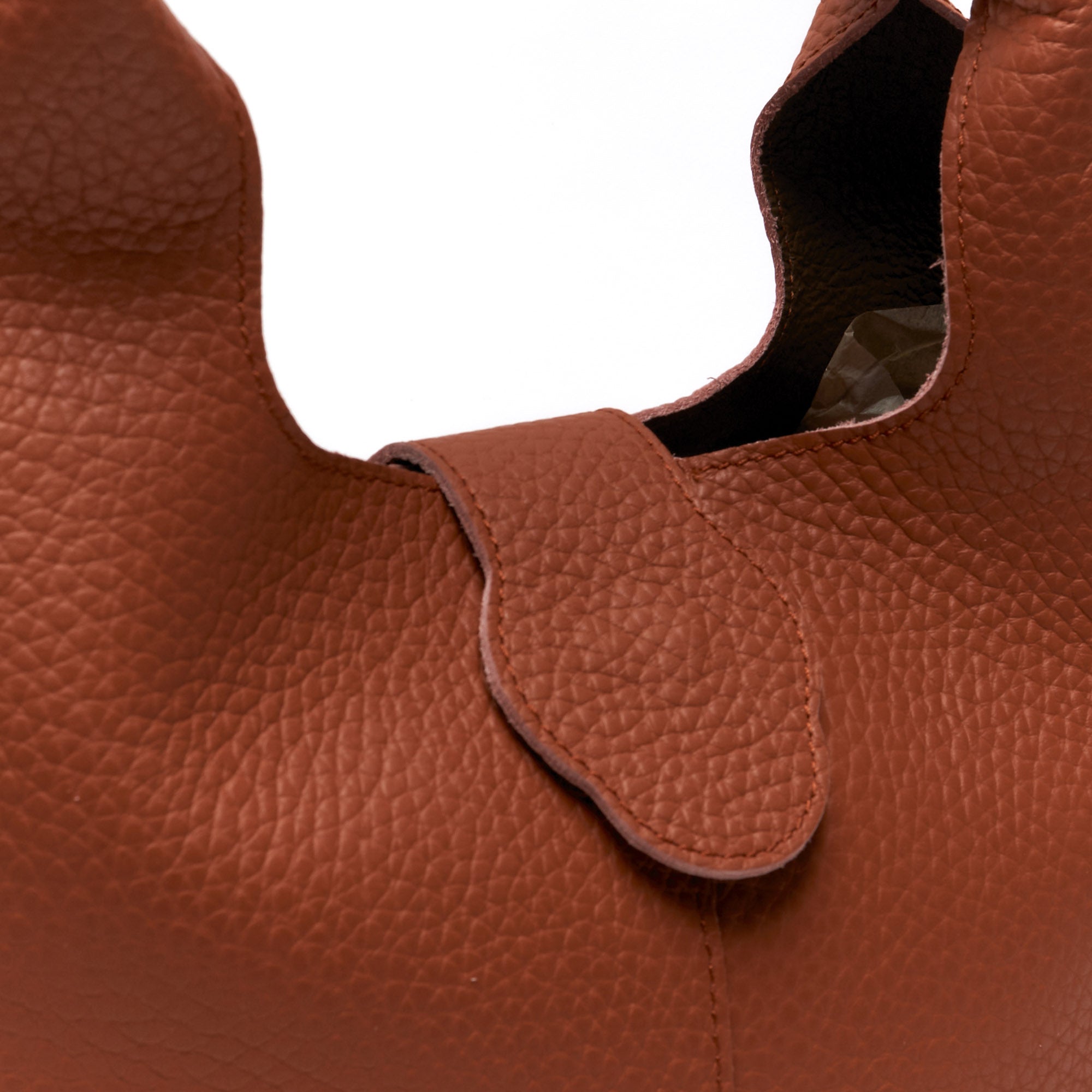 Borsa Hobo in Vera Pelle con Pochette Estraibile – Made in Italy