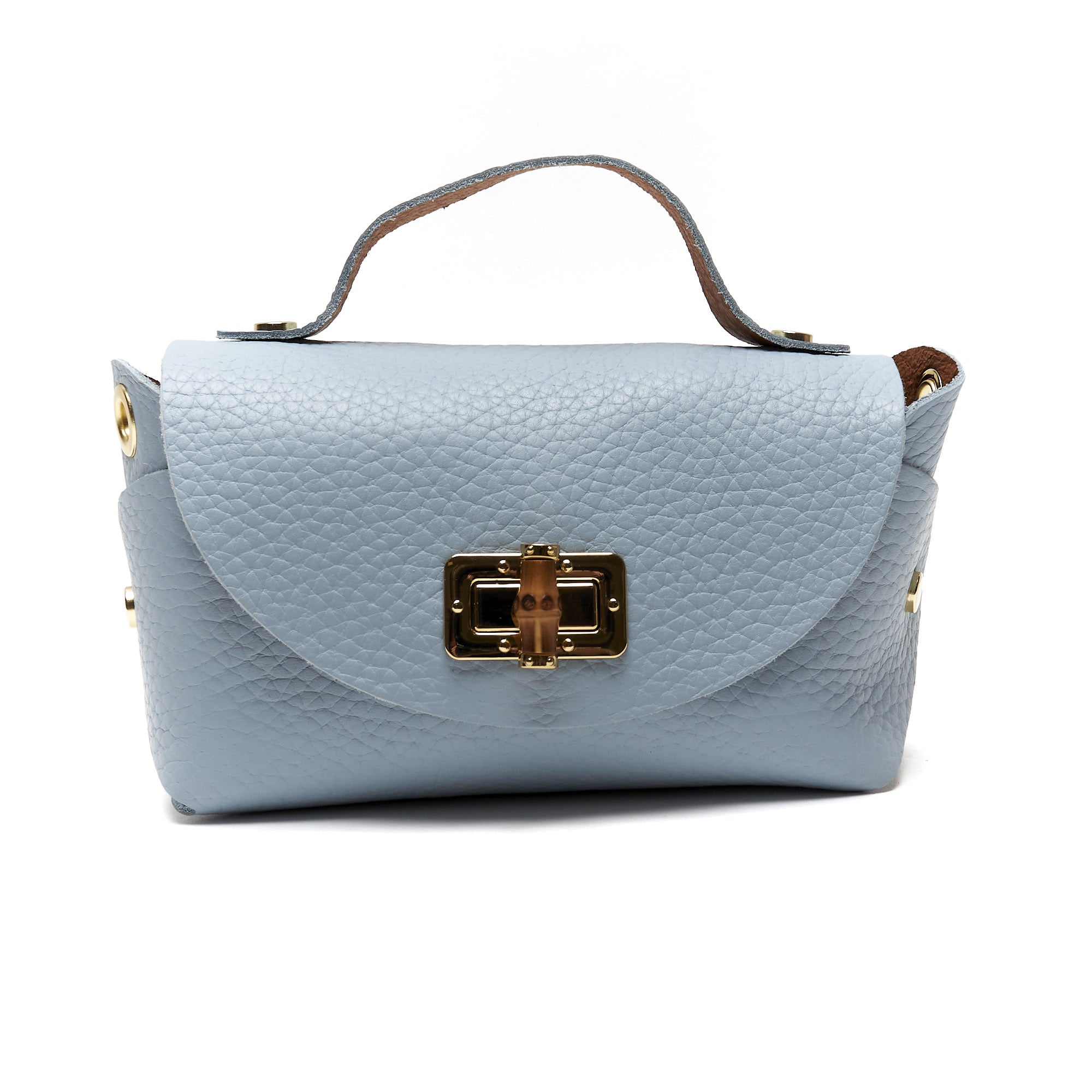 Mini Pochette in Vera Pelle con Tracolla a Catena – Made in Italy