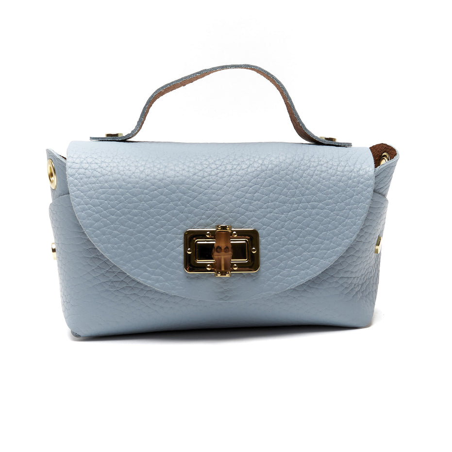 Mini Pochette in Vera Pelle con Tracolla a Catena – Made in Italy