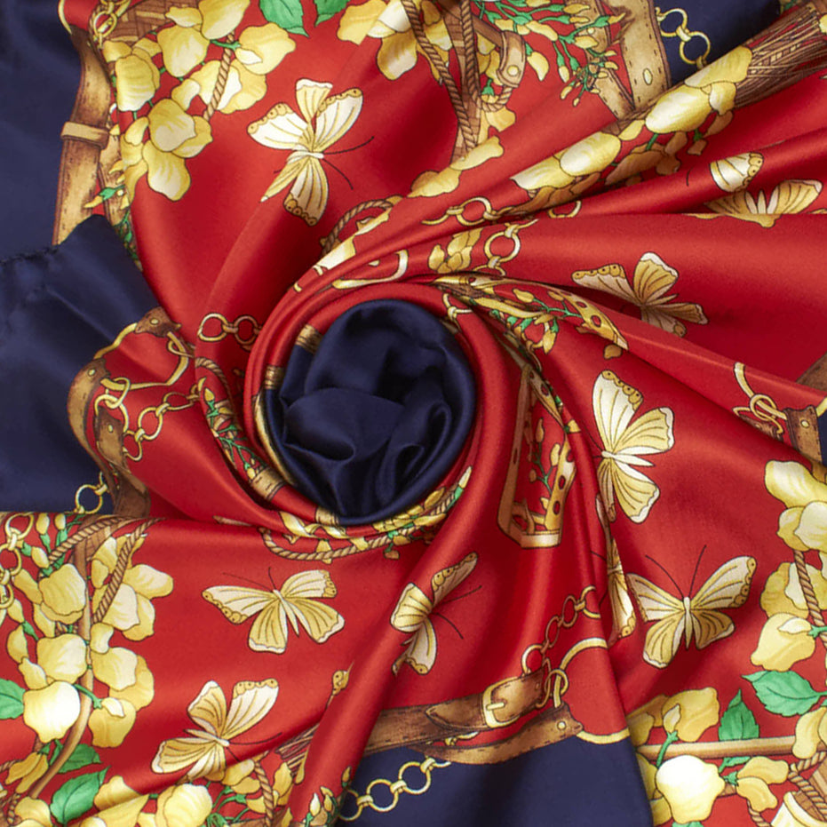 Foulard Donna Seta "Midnight Royale" - Made in Italy |100% Seta