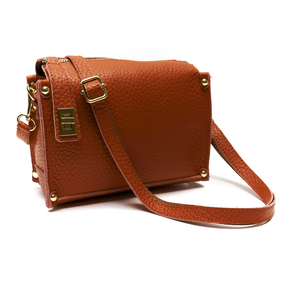Pochette a Tracolla chiusura sicura in Vera Pelle – Made in Italy