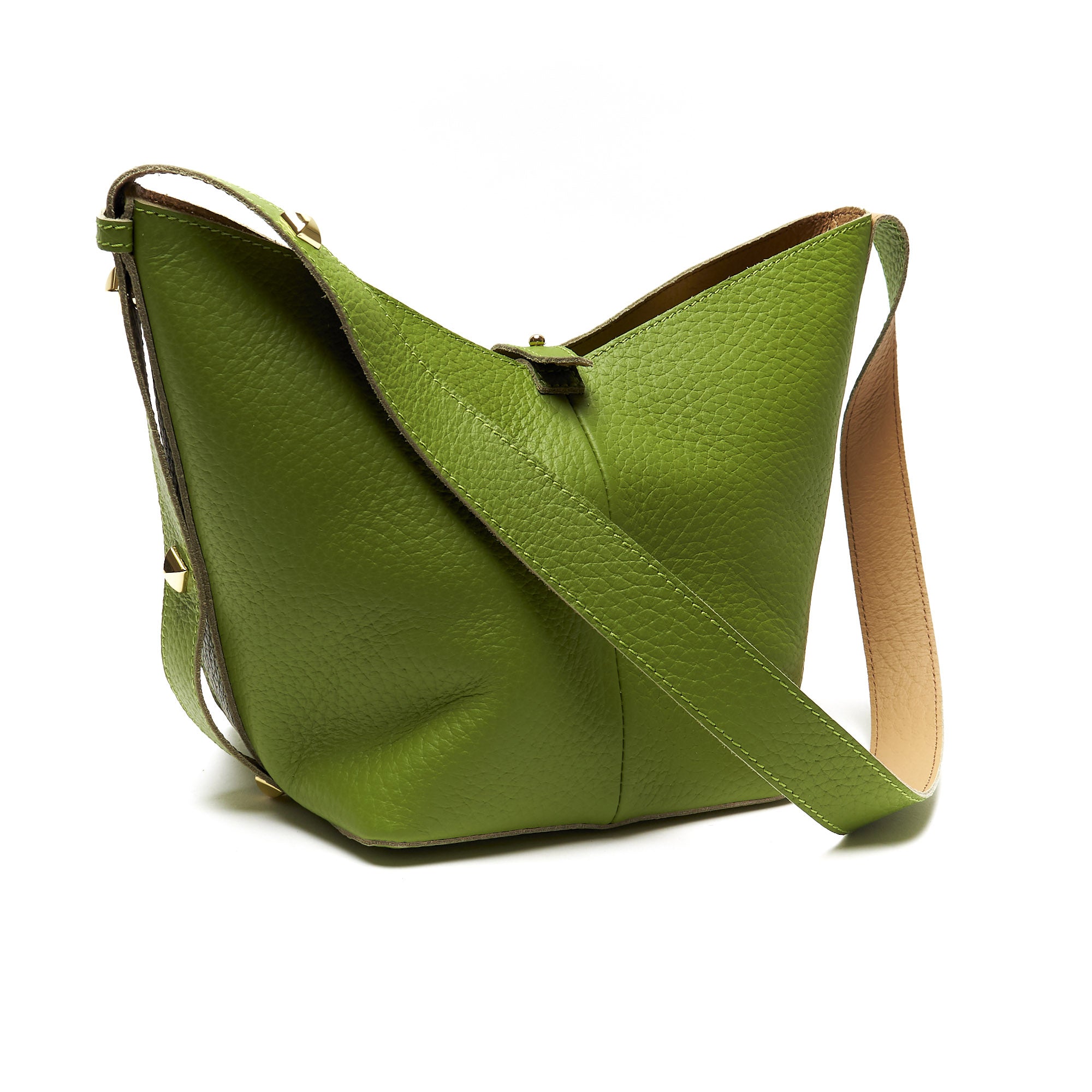 Borsa a Spalla in Vera Pelle con Pochette Estraibile – Made in Italy
