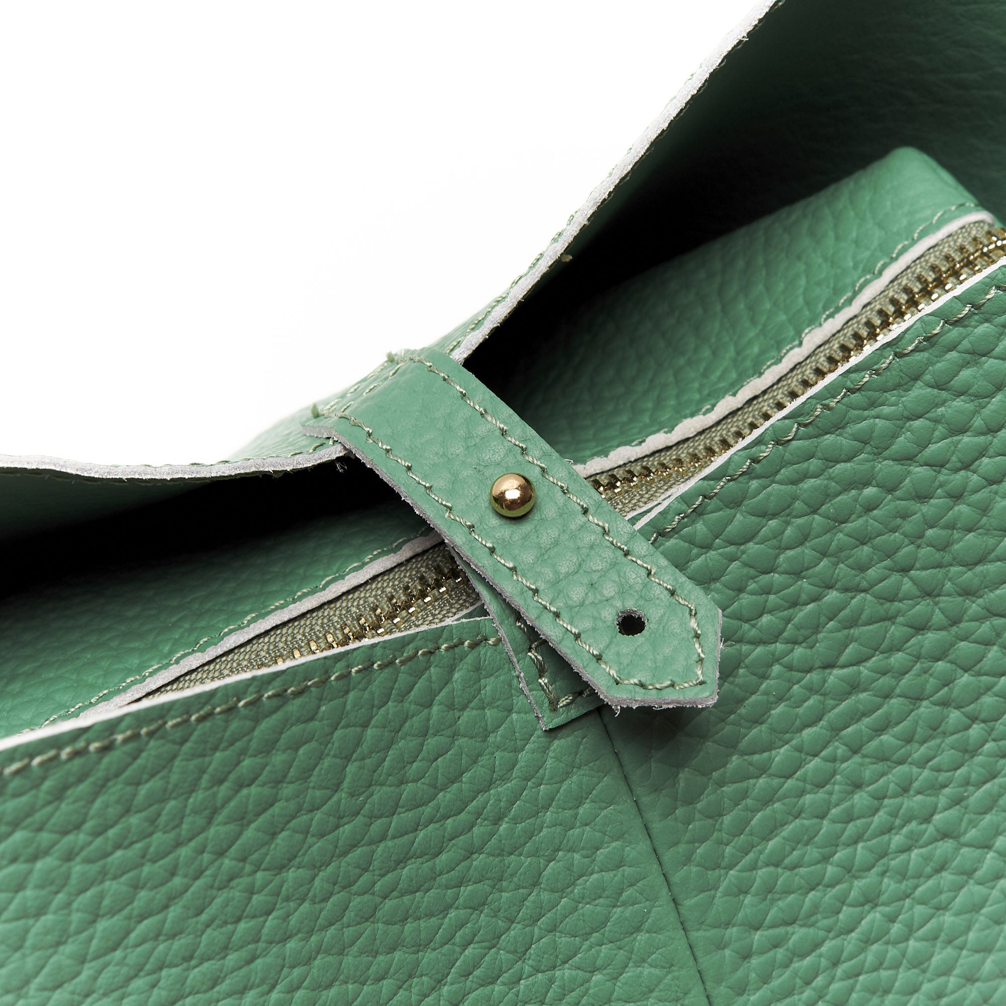 Borsa a Spalla in Vera Pelle con Pochette Estraibile – Made in Italy