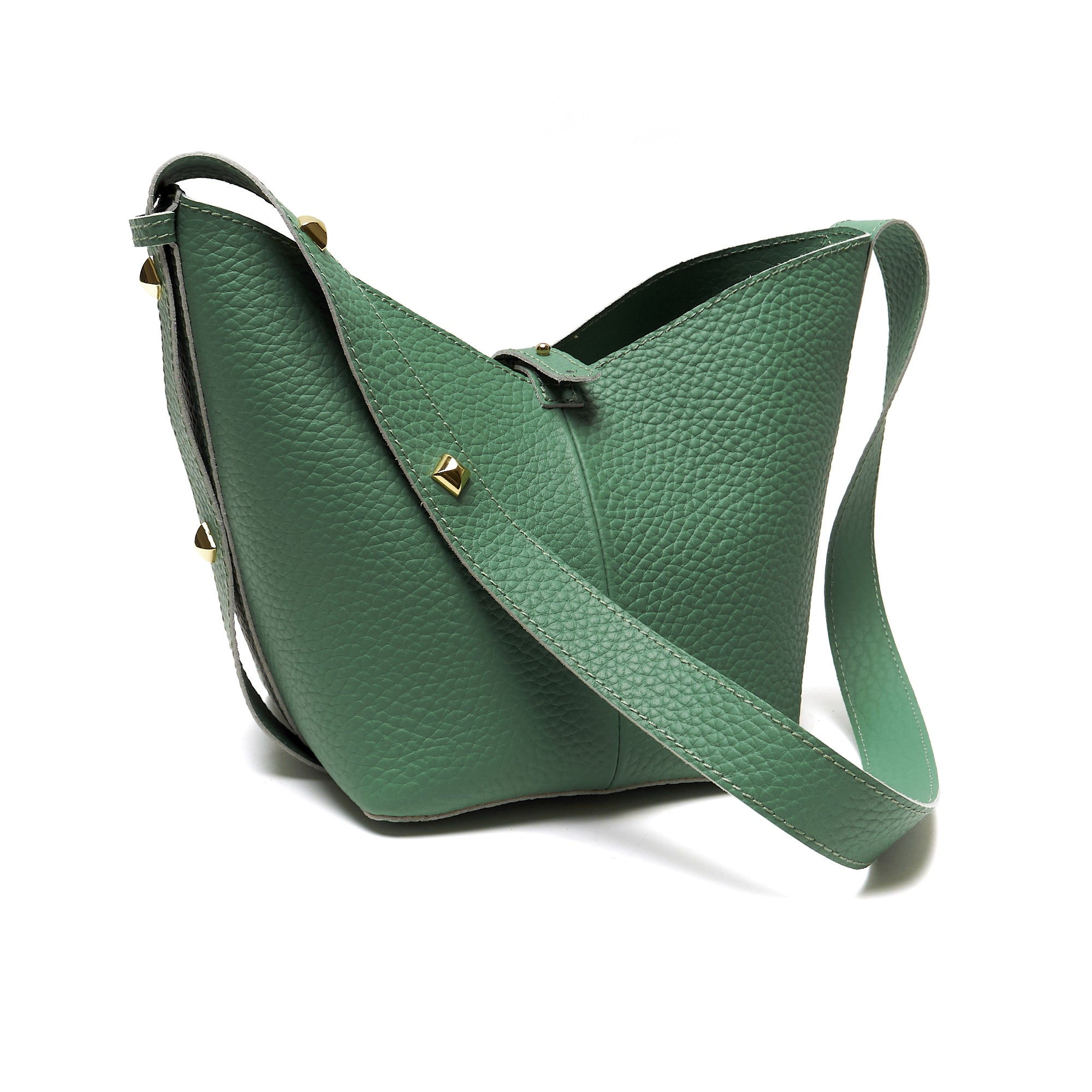 Borsa a Spalla in Vera Pelle con Pochette Estraibile – Made in Italy
