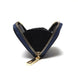Portadocumenti Donna in Vera Pelle Made in Italy con Zip e Moschettone Oro