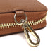 Portadocumenti Donna in Vera Pelle Made in Italy con Zip e Moschettone Oro