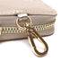 Portadocumenti Donna in Vera Pelle Made in Italy con Zip e Moschettone Oro