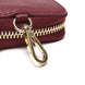Portadocumenti Donna in Vera Pelle Made in Italy con Zip e Moschettone Oro