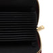 Portadocumenti Donna in Vera Pelle Made in Italy con Zip e Moschettone Oro