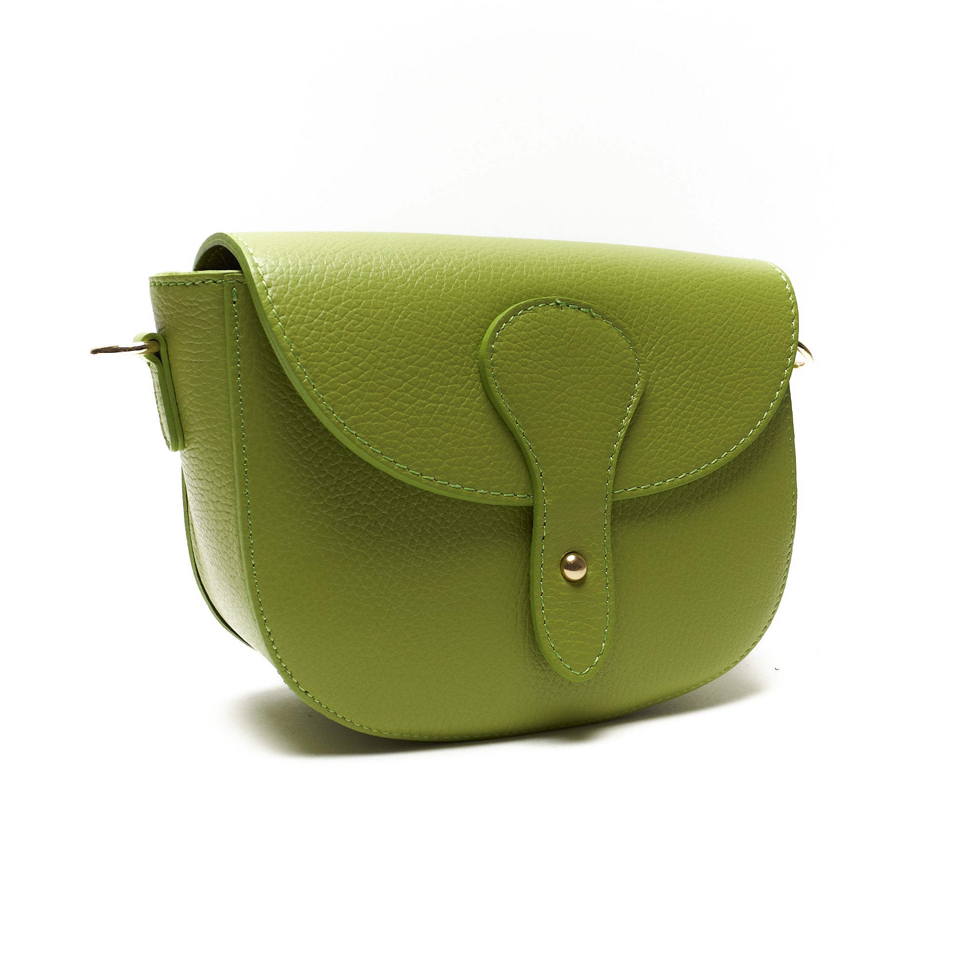Borsa a Tracolla Stondata in Pregiata Pelle Pieno Fiore – Made in Italy