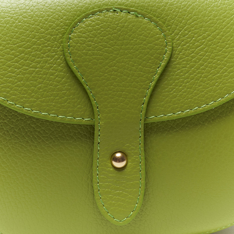 Borsa a Tracolla Stondata in Pregiata Pelle Pieno Fiore – Made in Italy