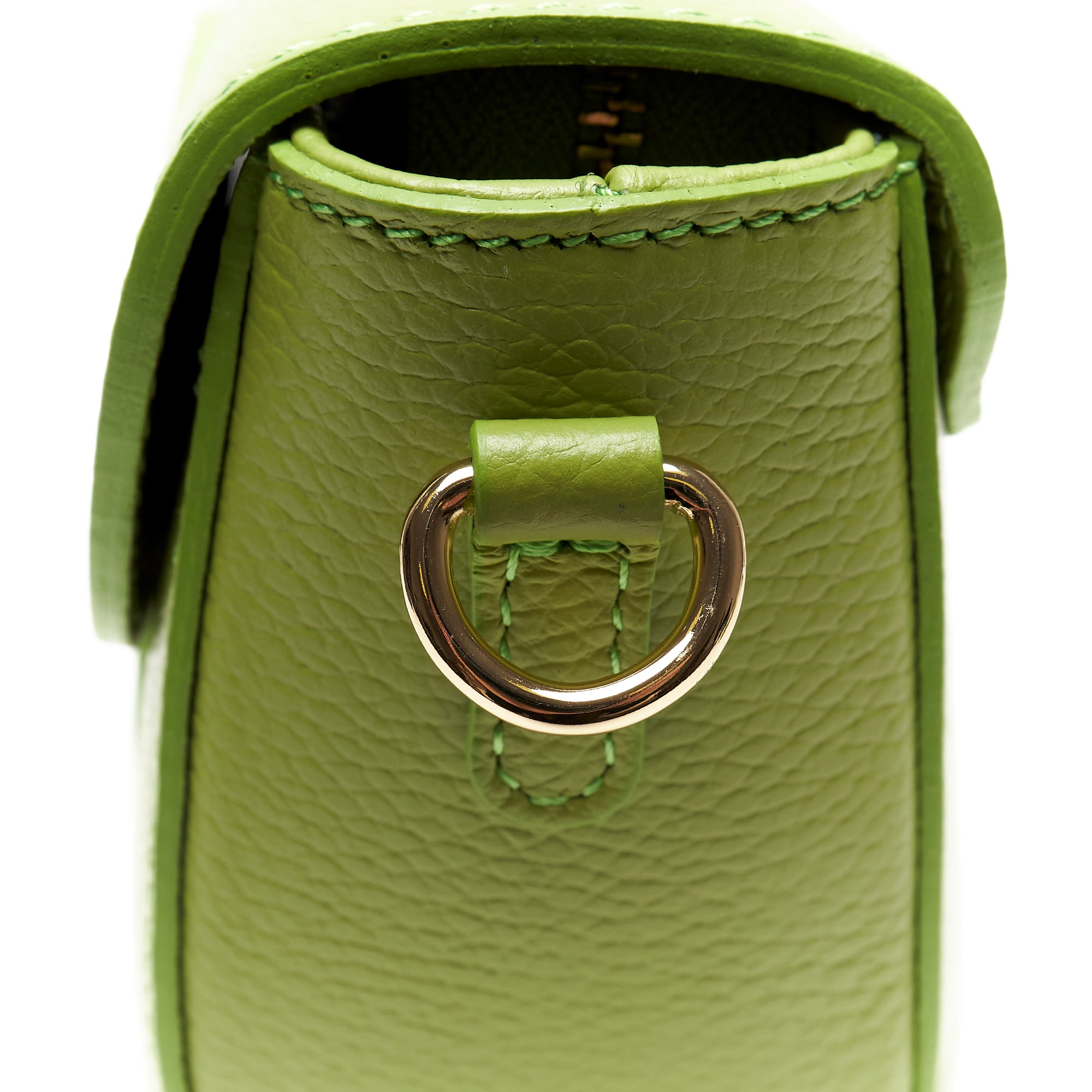 Borsa a Tracolla Stondata in Pregiata Pelle Pieno Fiore – Made in Italy