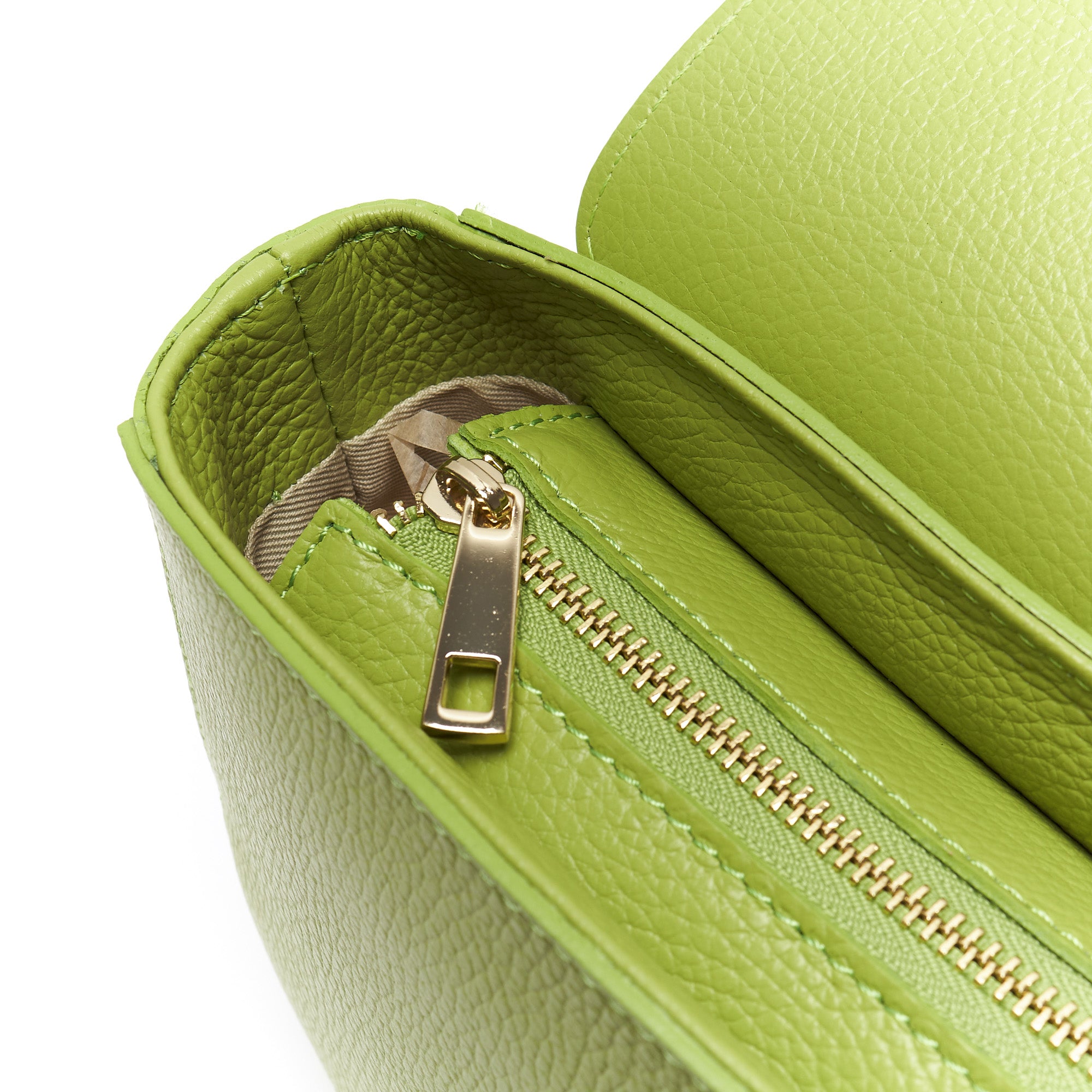 Borsa a Tracolla Stondata in Pregiata Pelle Pieno Fiore – Made in Italy