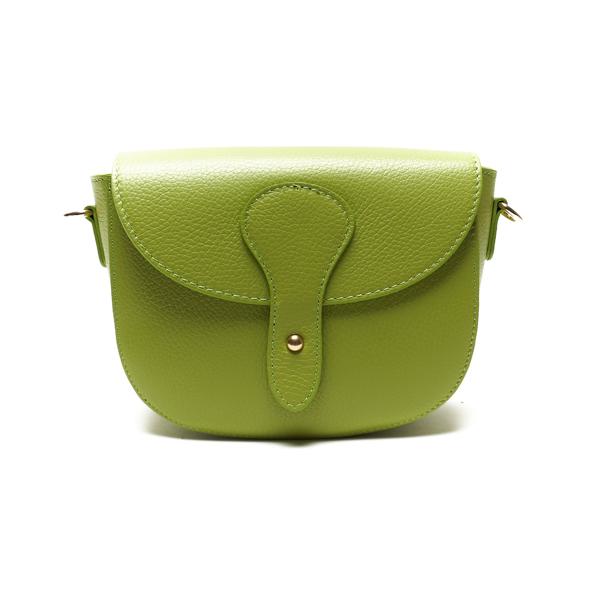Borsa a Tracolla Stondata in Pregiata Pelle Pieno Fiore – Made in Italy