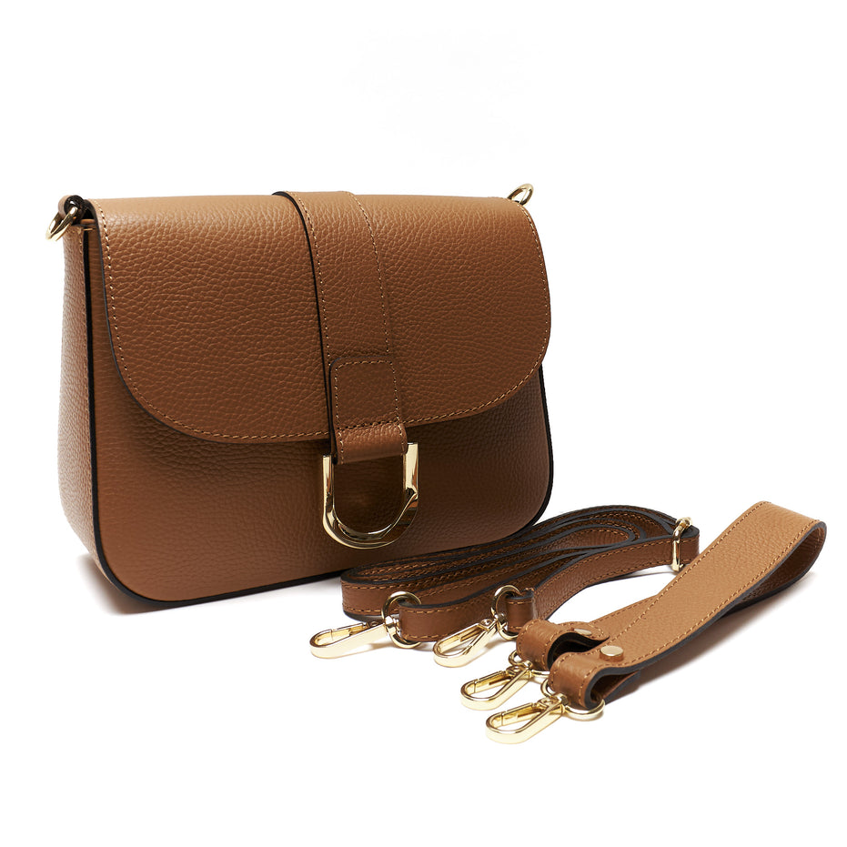 Borsa a Cartella in Pelle Pieno Fiore – Made in Italy