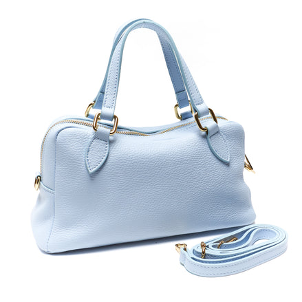 Borsa Bauletto in Pelle Pieno Fiore – Made in Italy