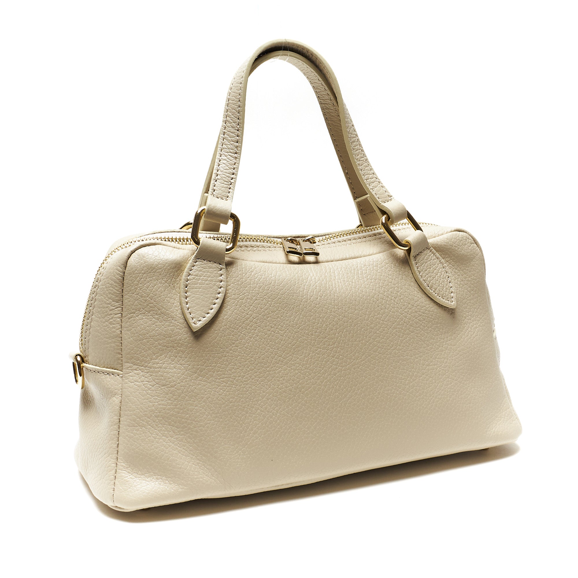 Borsa Bauletto in Pelle Pieno Fiore – Made in Italy