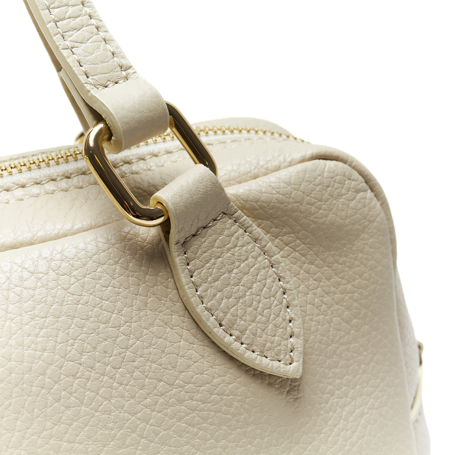 Borsa Bauletto in Pelle Pieno Fiore – Made in Italy