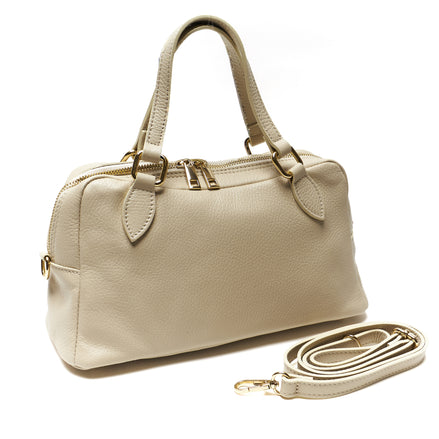 Borsa Bauletto in Pelle Pieno Fiore – Made in Italy