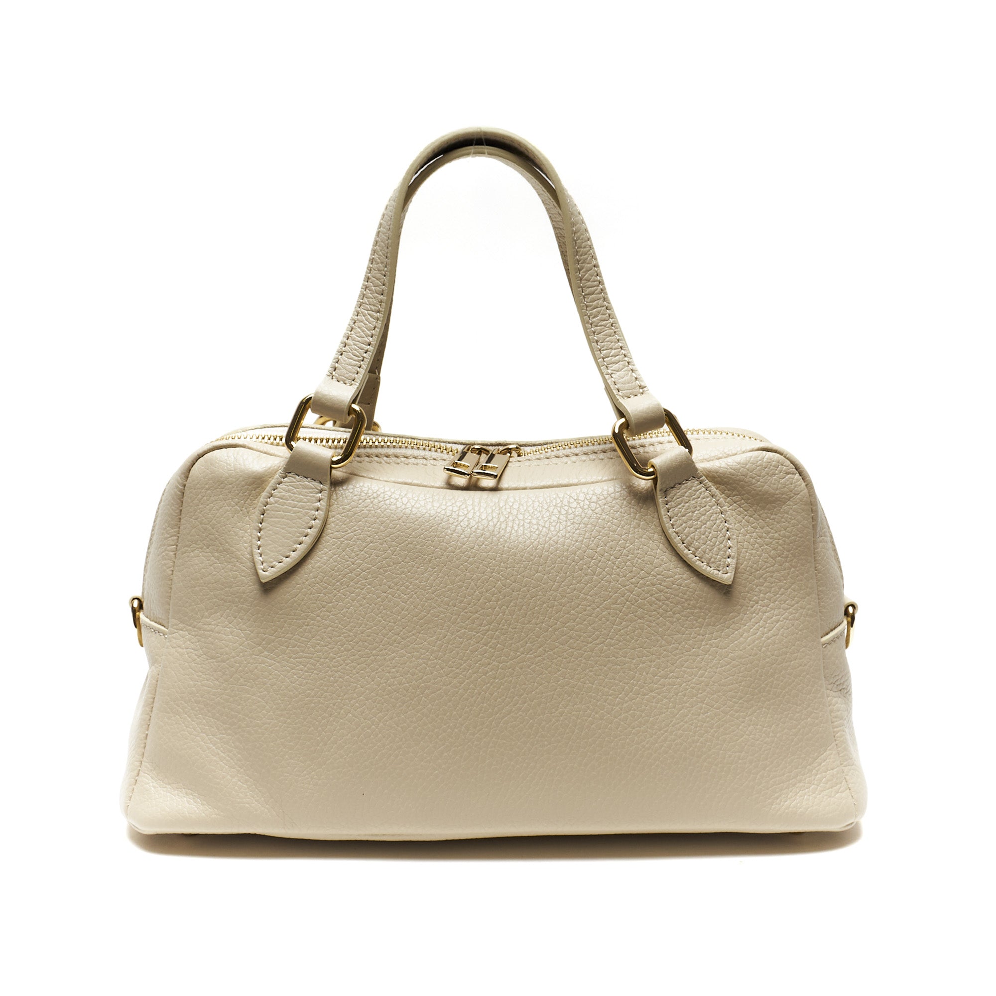 Borsa Bauletto in Pelle Pieno Fiore – Made in Italy