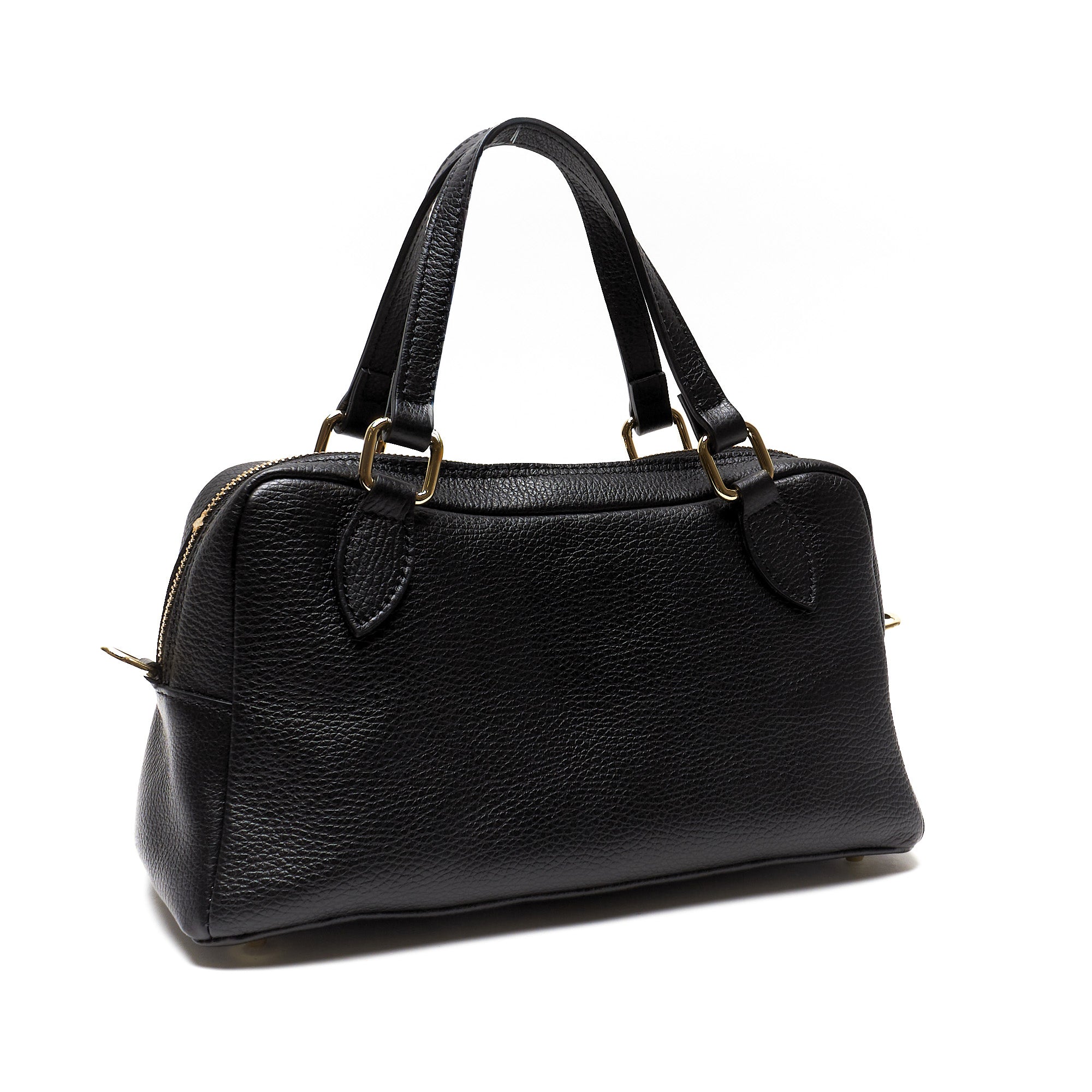 Borsa Bauletto in Pelle Pieno Fiore – Made in Italy
