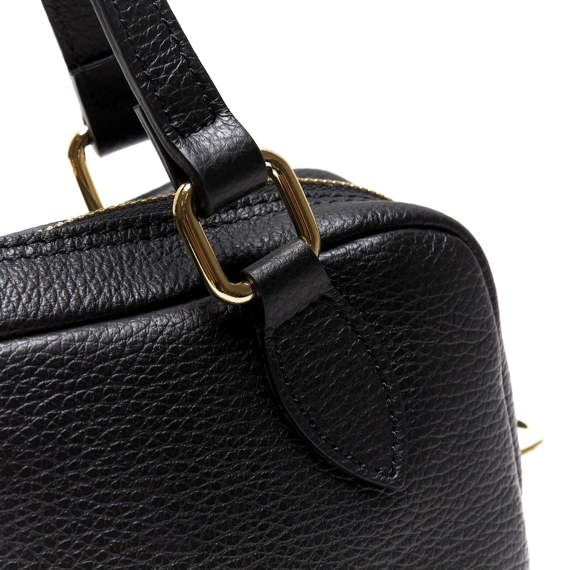 Borsa Bauletto in Pelle Pieno Fiore – Made in Italy