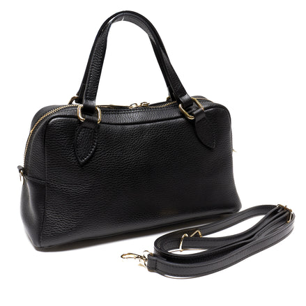 Borsa Bauletto in Pelle Pieno Fiore – Made in Italy