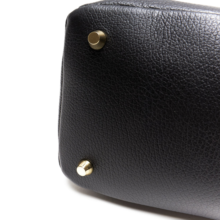 Borsa Bauletto in Pelle Pieno Fiore – Made in Italy