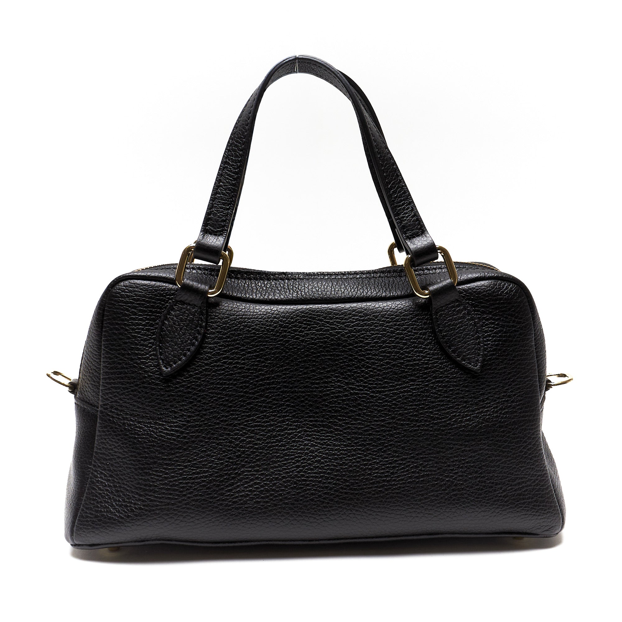 Borsa Bauletto in Pelle Pieno Fiore – Made in Italy