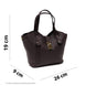 Borsa a mano in vera pelle pieno fiore - Made in Italy - con tracolla