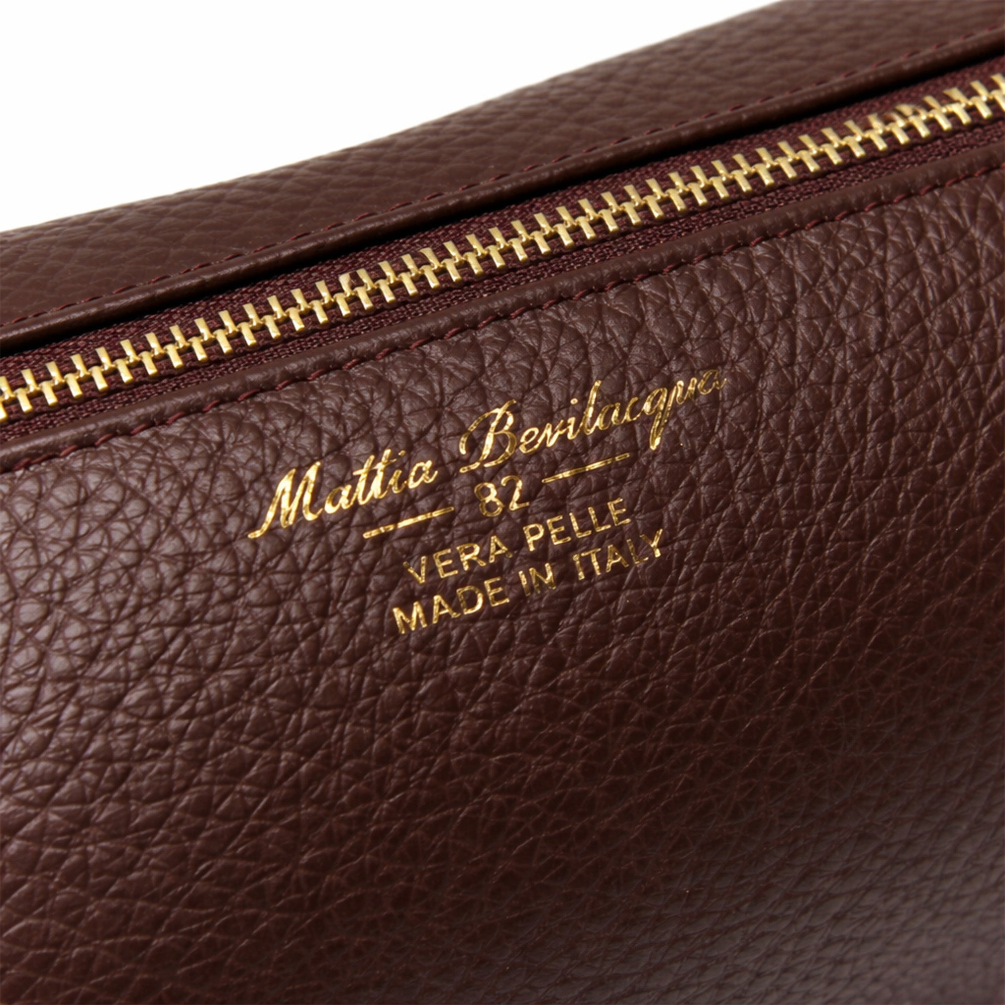 Borsa a mano in vera pelle pieno fiore - Made in Italy - con tracolla