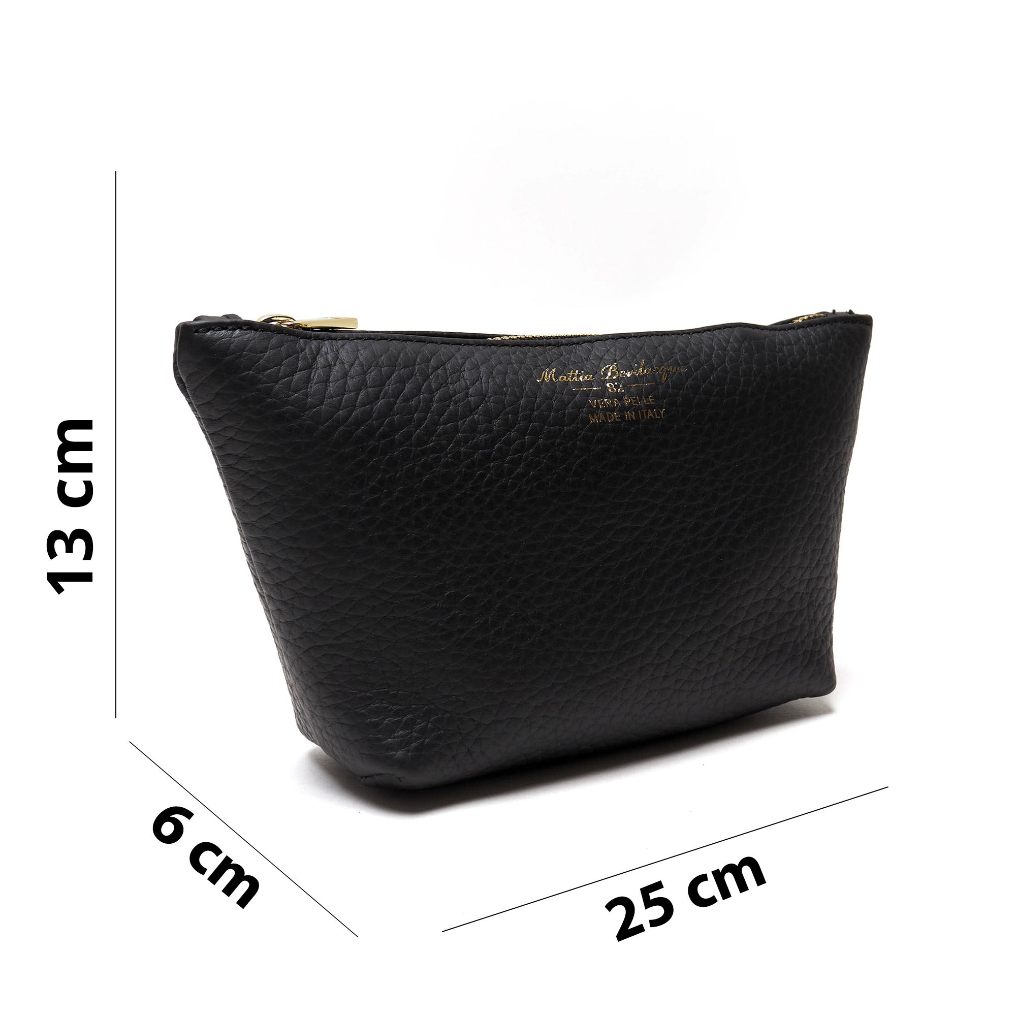 Borsa a mano in vera pelle pieno fiore - Made in Italy - con tracolla