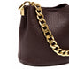 Borsa Secchiello Donna in Vera Pelle Pieno Fiore Made in Italy con Catena