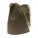 Borsa Secchiello Donna in Vera Pelle Pieno Fiore Made in Italy con Catena