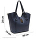 Borsa Shopper Donna in Vera Pelle Pieno Fiore | Made in Italy con Pochette