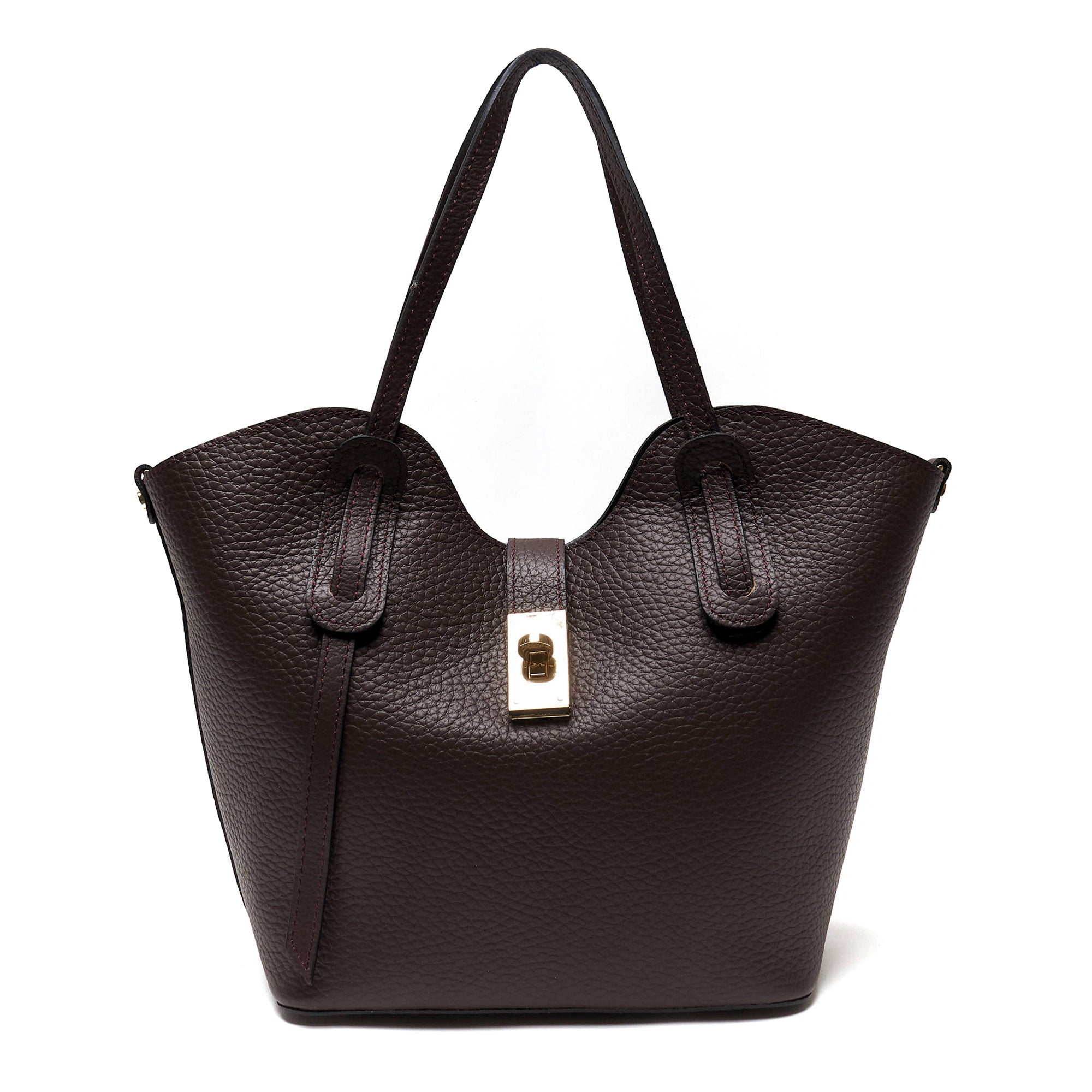 Borsa Shopper Donna in Vera Pelle Pieno Fiore | Made in Italy con Pochette