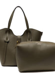 Borsa Shopper Donna in Vera Pelle Pieno Fiore | Made in Italy con Pochette