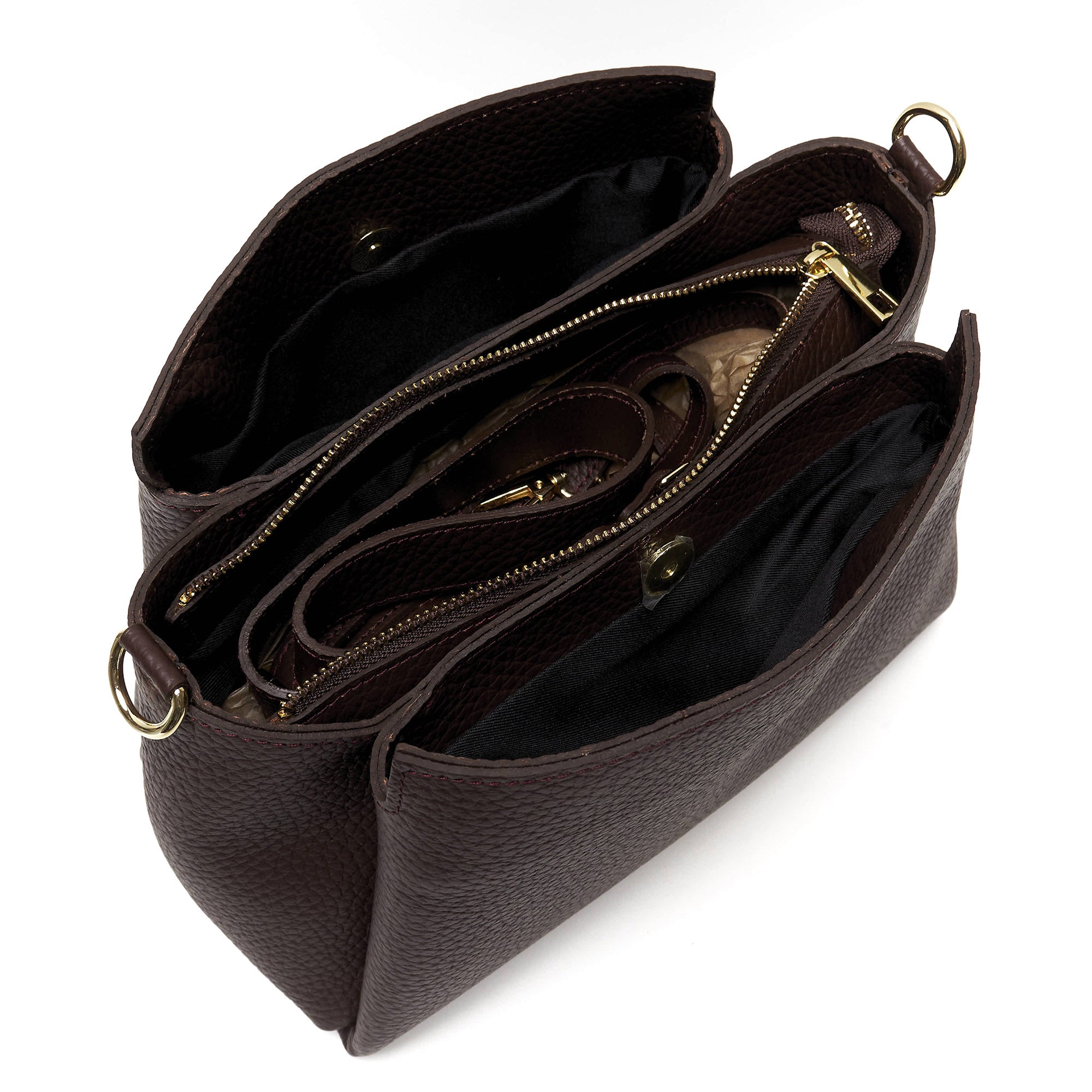 Borsa Donna in Vera Pelle Pieno Fiore Made in Italy – Con Tracolla