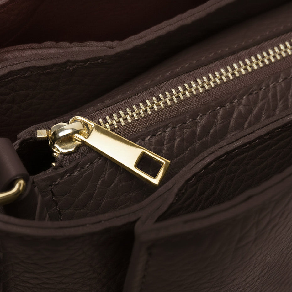 Borsa Donna in Vera Pelle Pieno Fiore Made in Italy – Con Tracolla