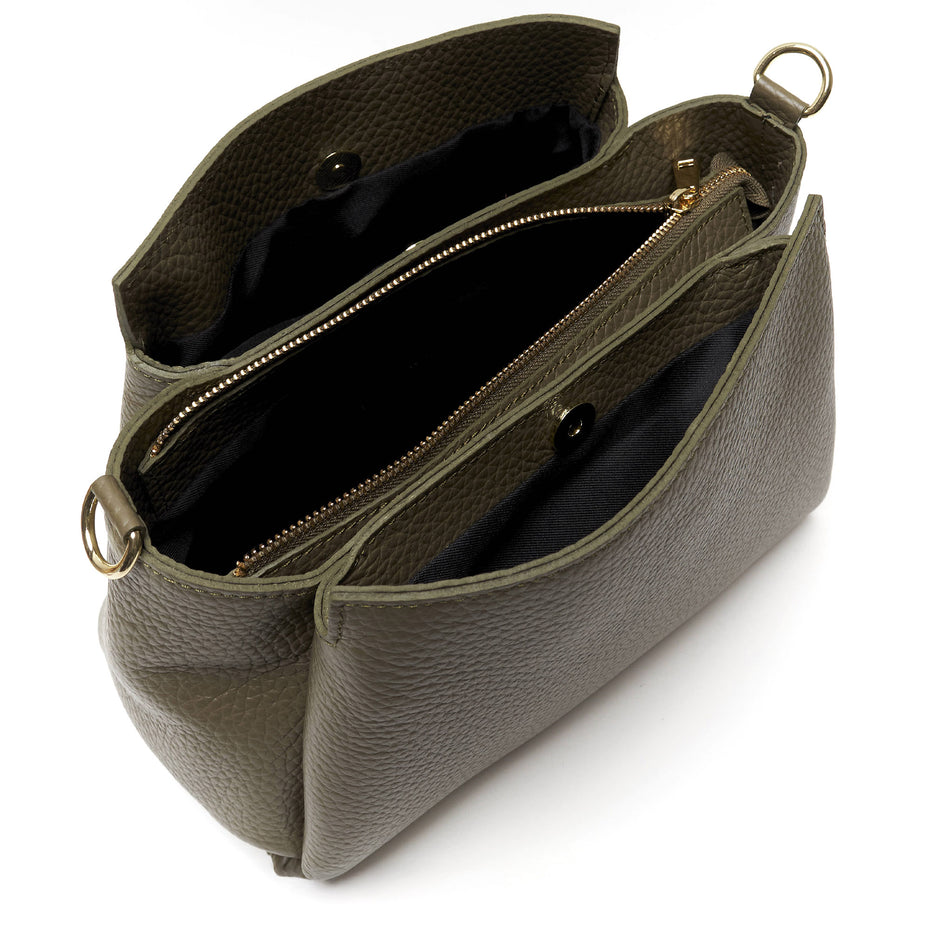 Borsa Donna in Vera Pelle Pieno Fiore Made in Italy – Con Tracolla