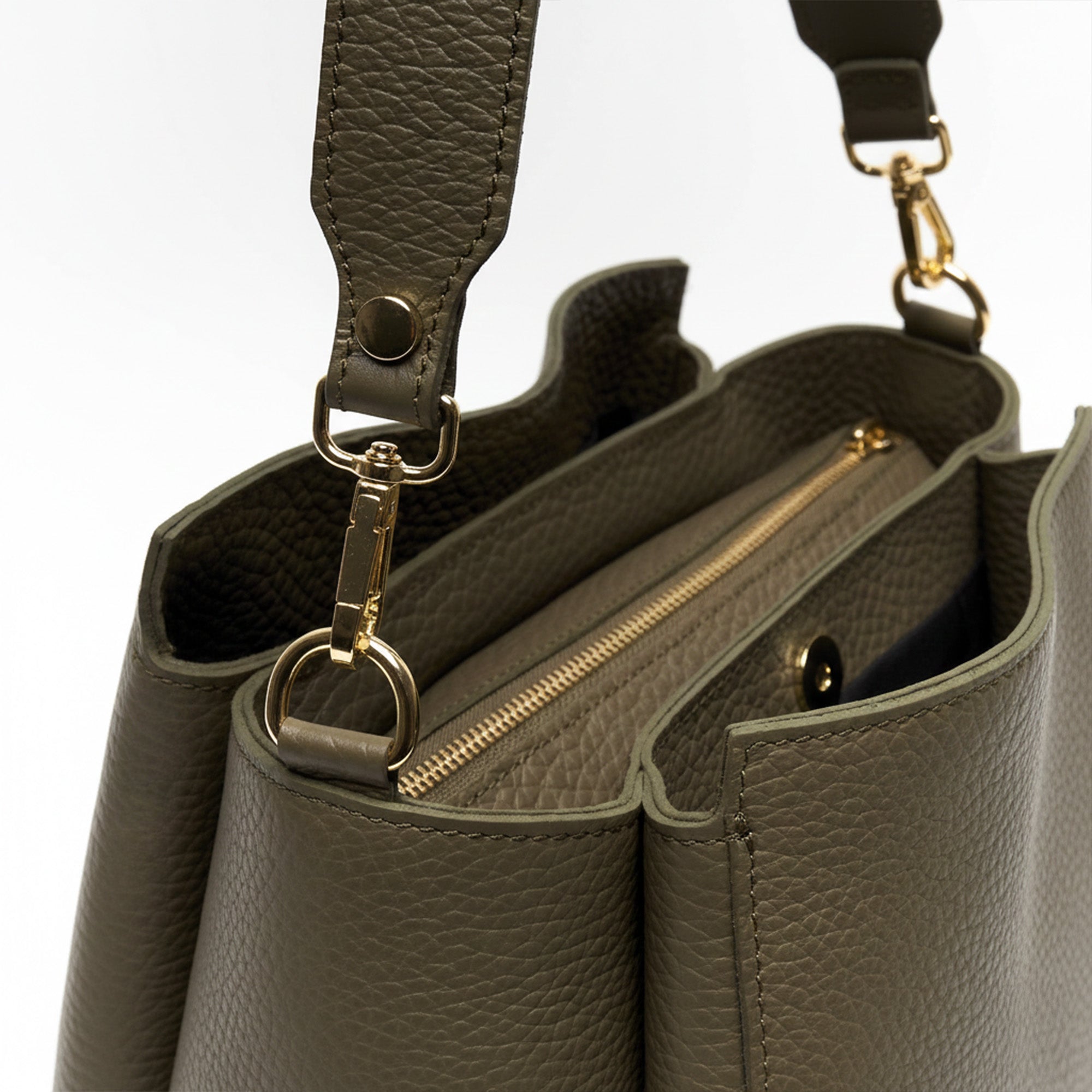 Borsa Donna in Vera Pelle Pieno Fiore Made in Italy – Con Tracolla
