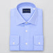 Camicia Uomo Travel in Twill Celeste con Collo Italiano