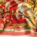 Foulard donna in pura seta – Stampa Animalier Botanico