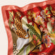 Foulard donna in pura seta – Stampa Animalier Botanico