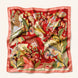 Foulard donna in pura seta – Stampa Animalier Botanico