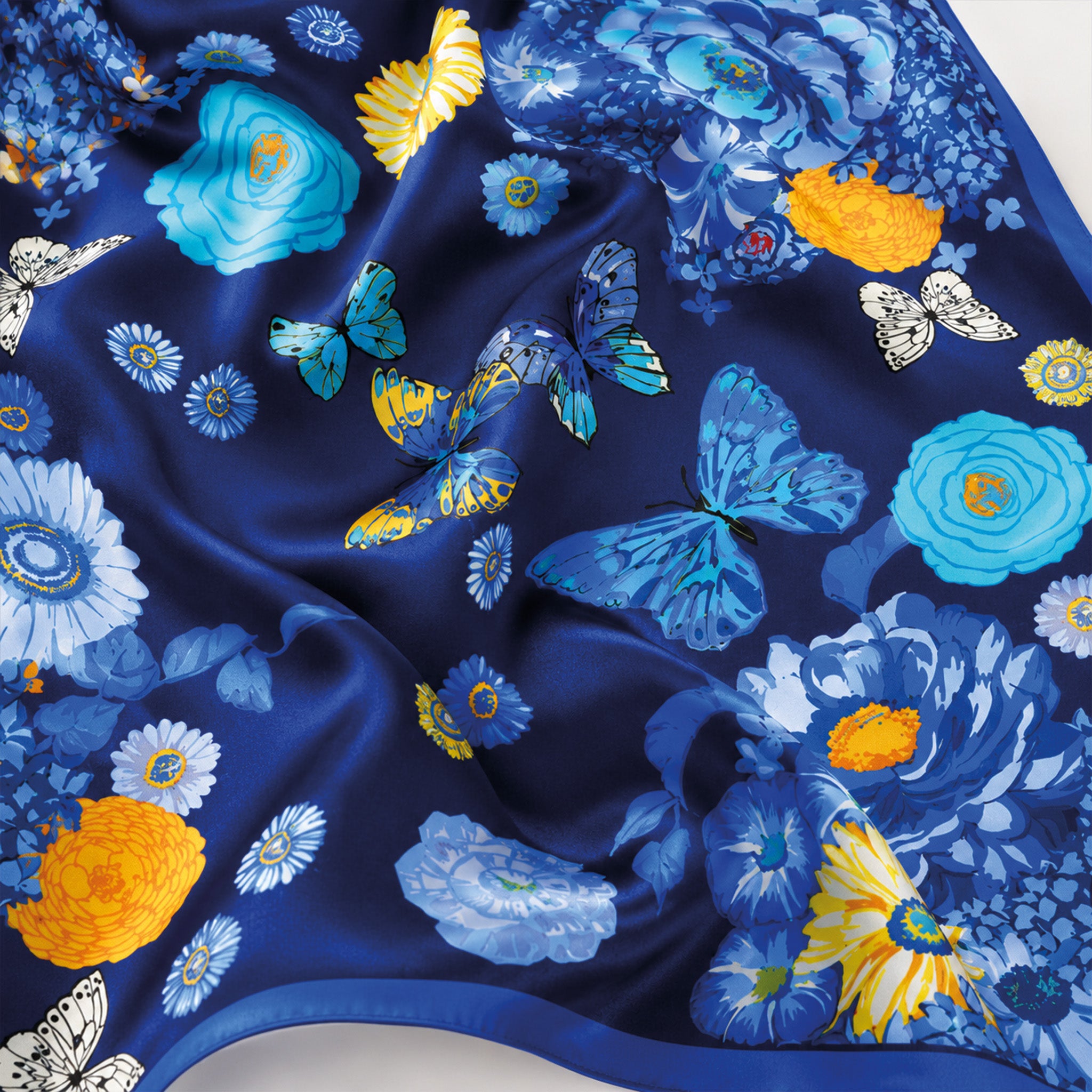 Foulard donna in pura seta – Stampa Aura Reale