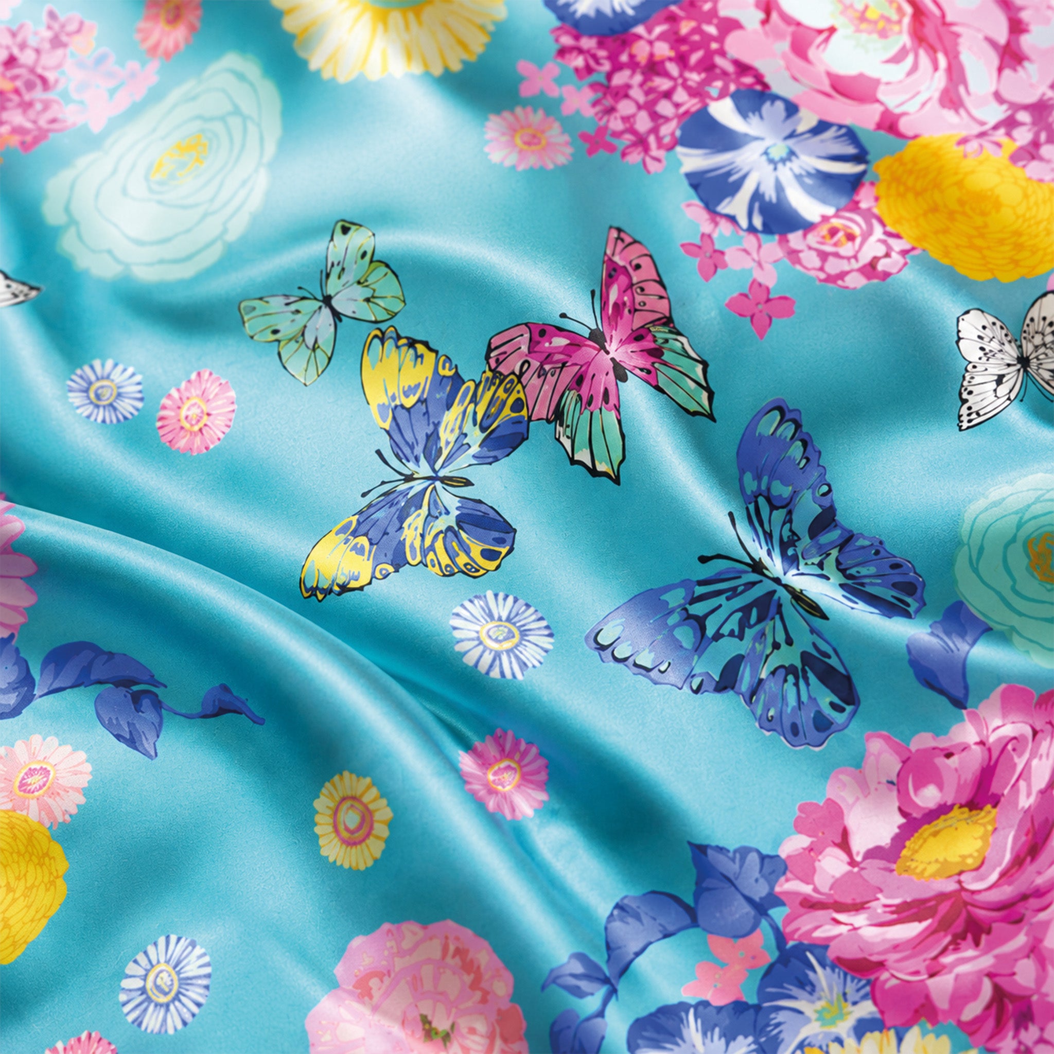 Foulard donna in pura seta – Stampa Aura Reale